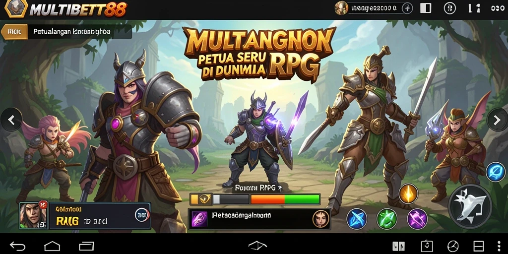 Tampilan antarmuka permainan RPG MULTIBET88 yang menakjubkan.