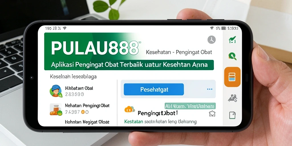 Antarmuka PULAU88 yang intuitif dan menarik untuk Pengingat Obat.