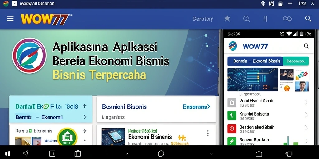 Antarmuka WOW77 menampilkan berita ekonomi dan bisnis terbaru.