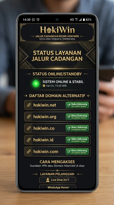 Tampilan link alternatif hokiwin