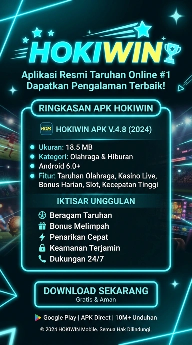 Tampilan halaman APK hokiwin